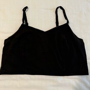 Torrid Black Crop Top with Adjustable Straps